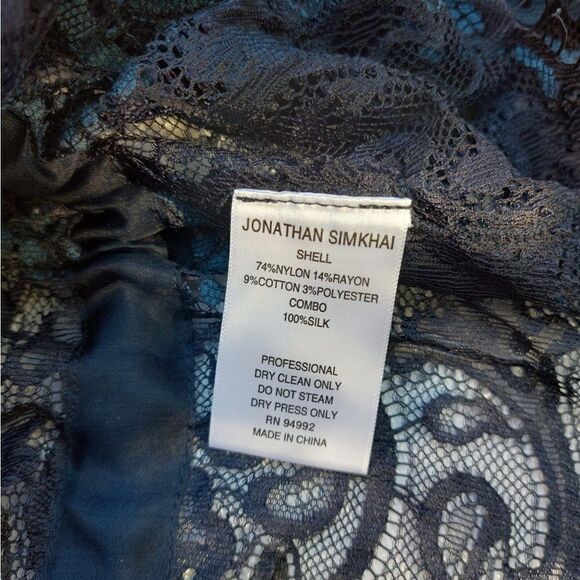 Jonathan Simkhai Grommet Lariat Lace Jacket - Picture 9 of 12